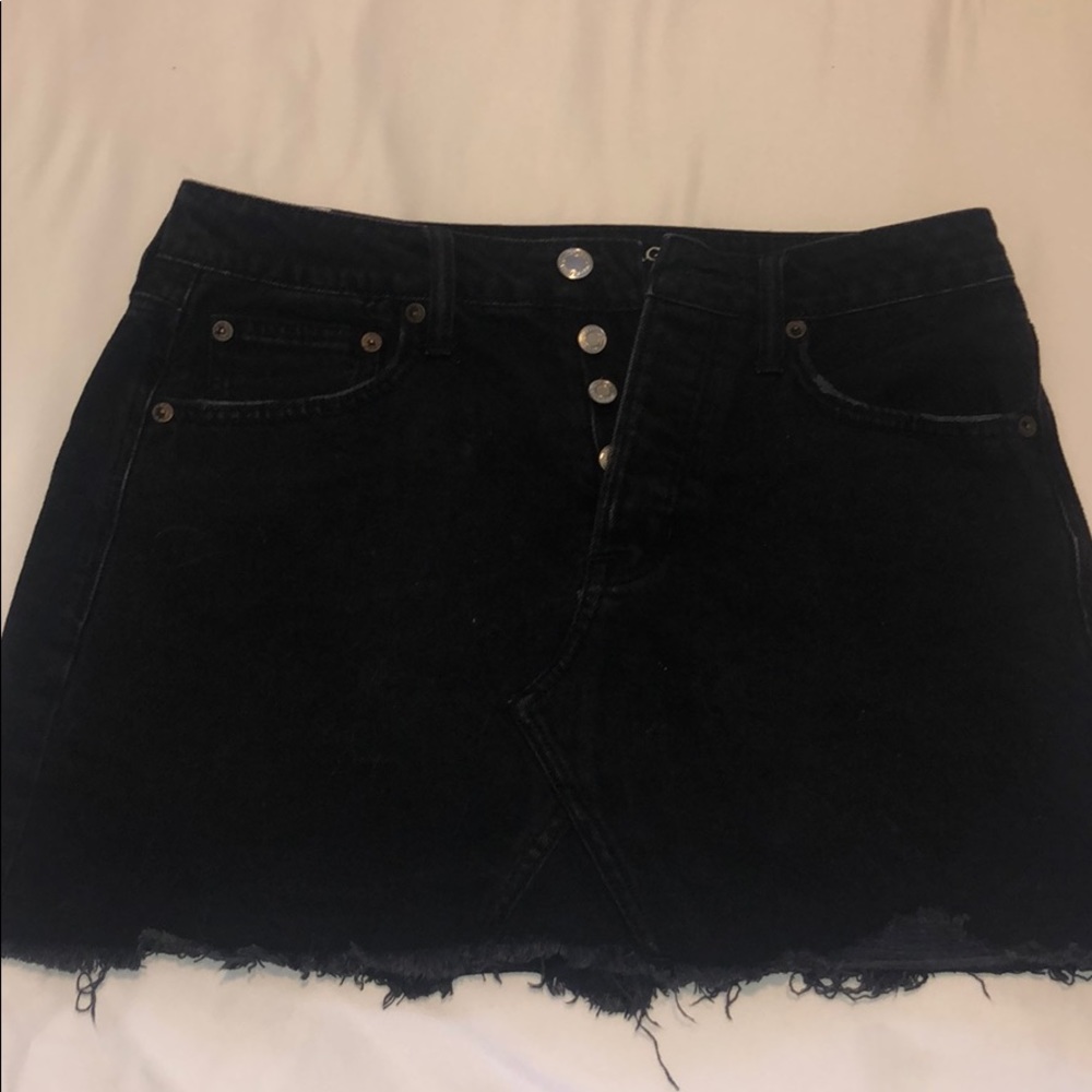 Black Jean Skirt